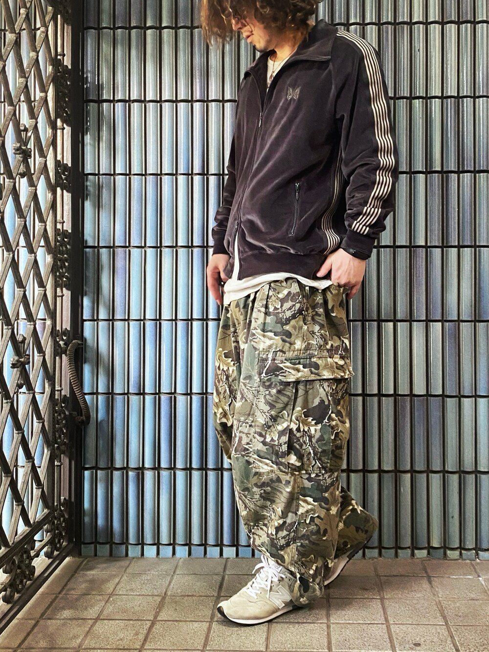 早い者勝ち】Needles ヒザデルパンツ 迷彩