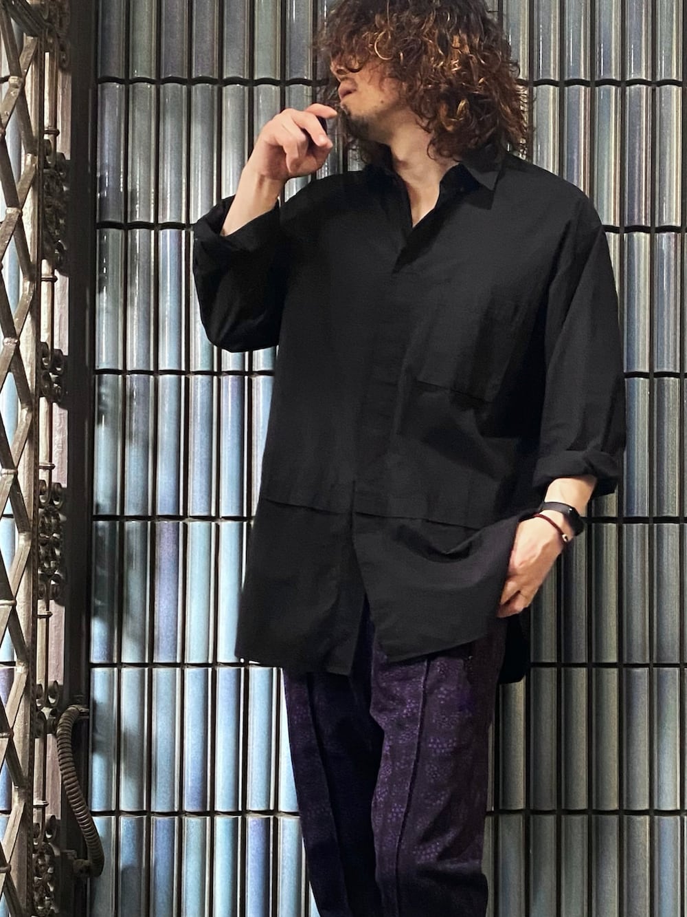 KEITA(ΦωΦ)さんの「スーピマコットン オーバーサイズシャツ(長袖)（UNIQLO）」を使ったコーディネートの2枚目の写真