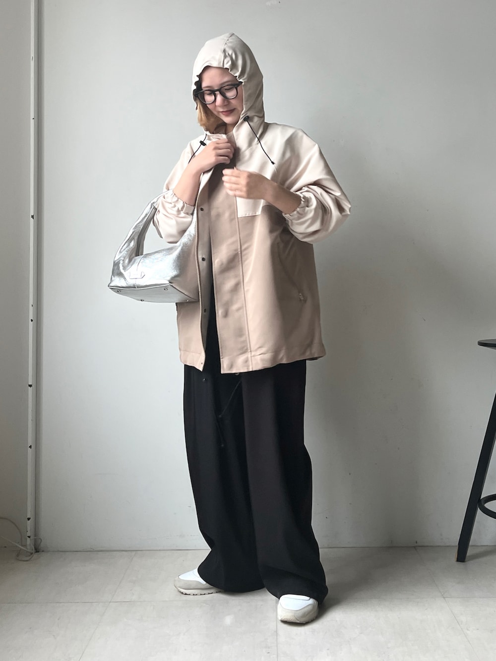 「Bou Jeloudのフード付マウンテンパーカー（マウンテンパーカー、その他）」を使った、TSUKIさん（レディース・153cm）の秋コーディネートの4枚目の写真