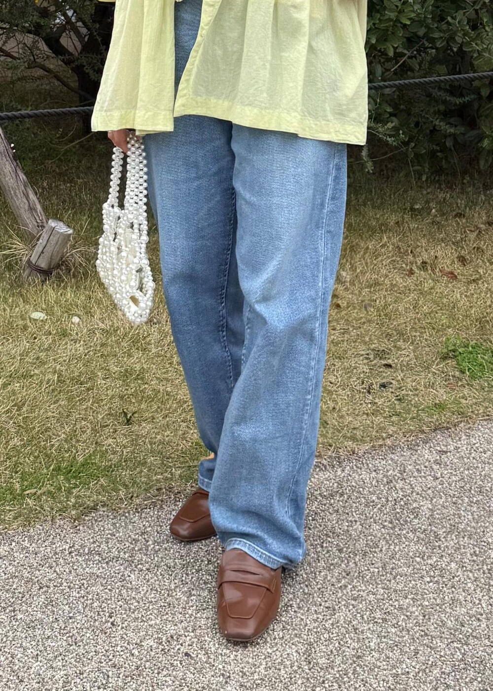 ののさんの「【接触冷感・通気性】Comfort Series コンフォートシリーズ/綿ボイルペプラムシャツ（ROPE' PICNIC）」を使ったコーディネートの7枚目の写真
