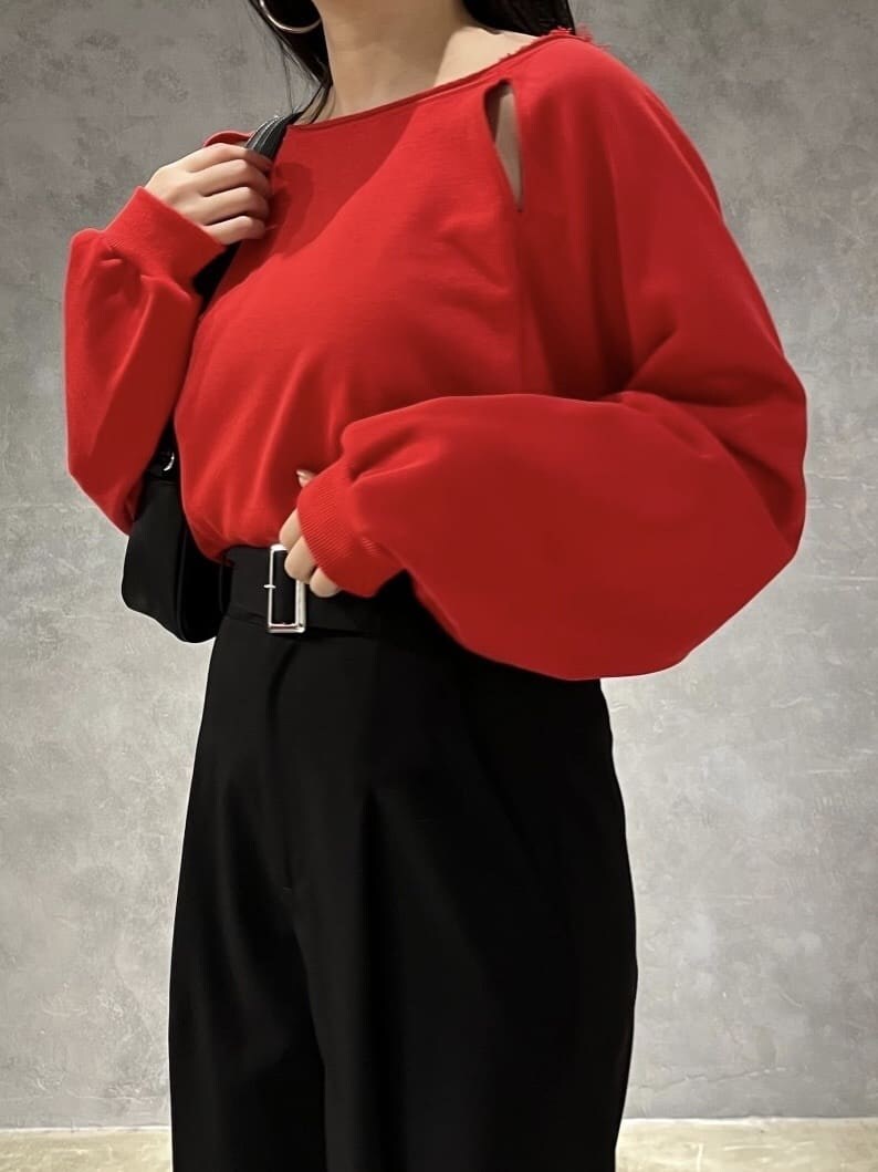 ブラック系のローファー、ブラック系のその他パンツ、ブラック系のハンドバッグを着用したレディースの秋コーディネートの4枚目の写真