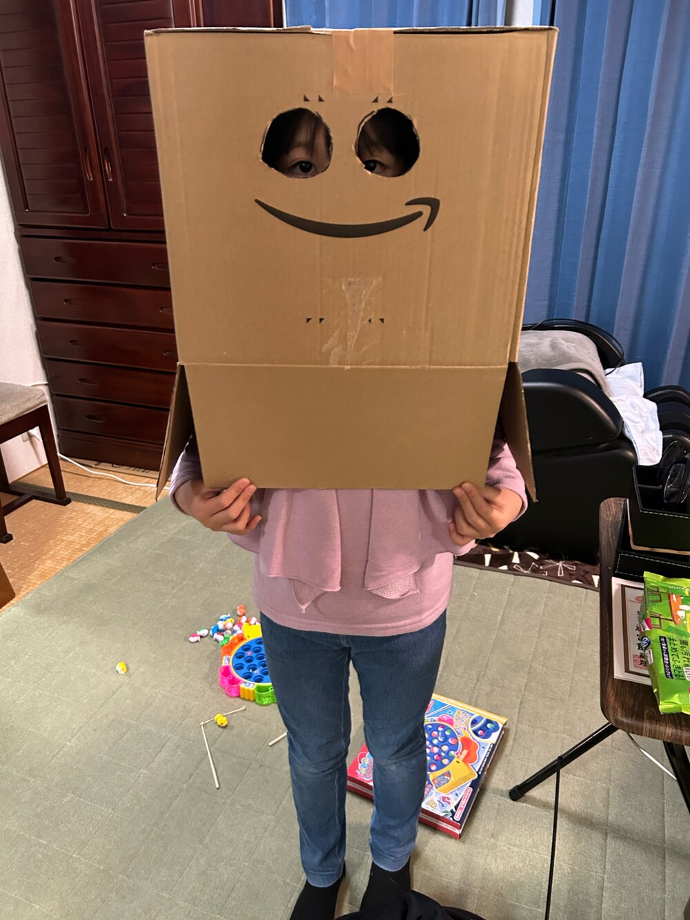 「Amazon」｜「Amazonのアイテム（コスチューム/パーティーグッズ、ベージュ系）」を使った、ゆっけさん（キッズ・135cm）の冬コーディネートの2枚目の写真