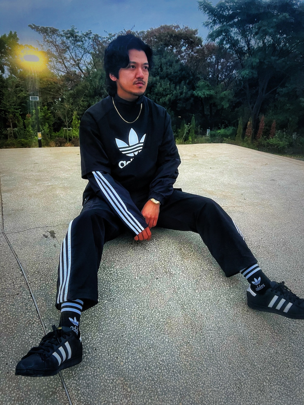 ふじ様専用 Gnu 常田大希着用 adidasベロアパンツ 類似品 adidasのトップス