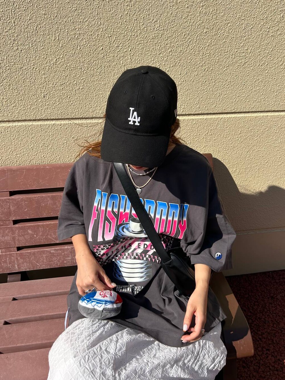 その他のTシャツ/カットソー、グリーン系のサングラスを着用したレディースの夏コーディネートの3枚目の写真