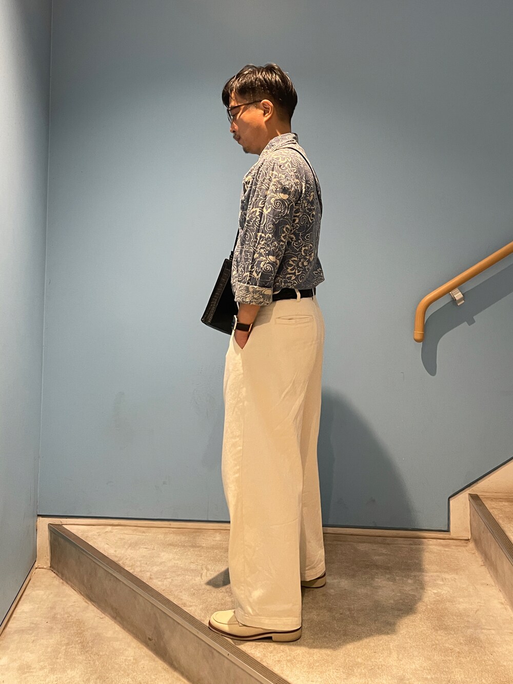 「おっさん、アメカジMIX」｜「POLO RALPH LAURENのアイテム（セットアップ、ブルー系）」を使った、susumubb1さん（メンズ・172cm）の秋コーディネートの2枚目の写真
