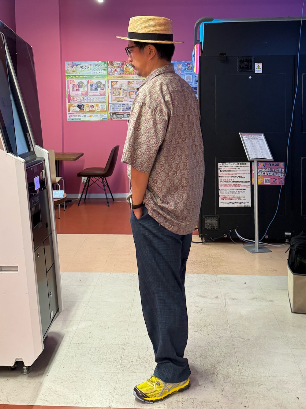 「おっさん、アメカジMIX」｜「田中帽子店のアイテム（ハット、ベージュ系）」を使った、susumubb1さん（メンズ・172cm）の夏コーディネートの2枚目の写真