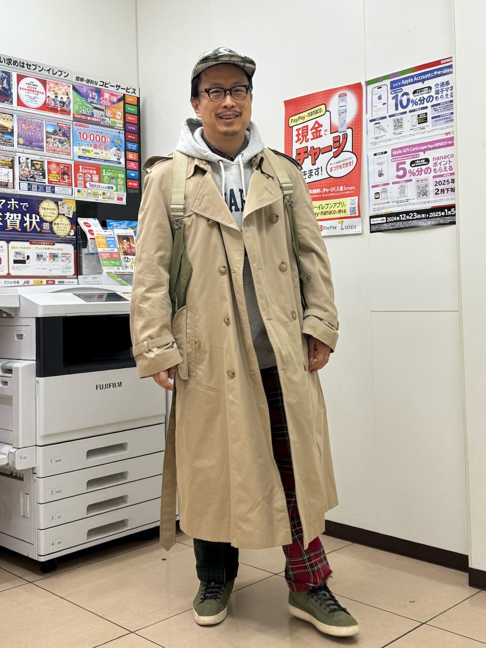 「おっさん、トラッドMIX」｜「BARACUTAのアイテム（トレンチコート、ベージュ系）」を使った、susumubb1さん（メンズ・172cm）の冬コーディネートの5枚目の写真