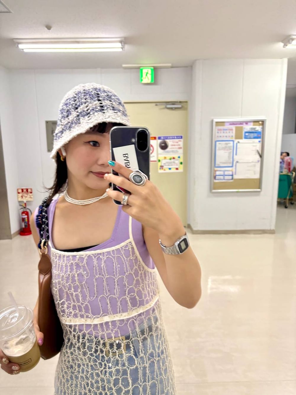 「女子ウケ、高見え、ヘルシー、タンクトップ」｜「A part byのルーズデニム（デニムパンツ、ブルー系）」を使った、sayakaさん（レディース・158cm）の夏コーディネートの2枚目の写真