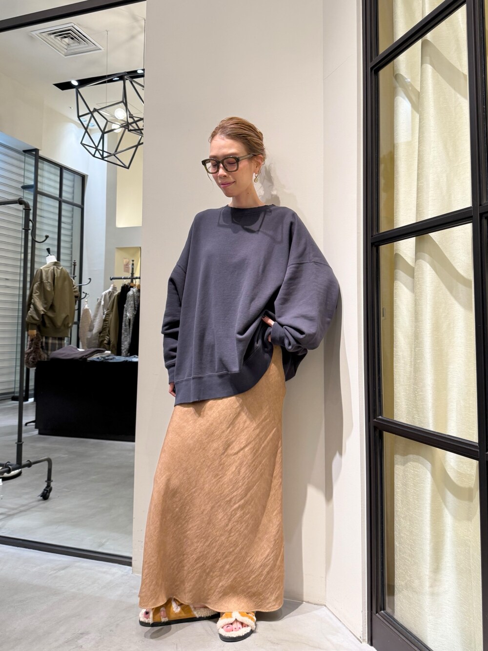 Whim Gazette ツイル顔料染めスカート ツイル顔料染めスカート | Whim Gazette(ウィム ガゼット