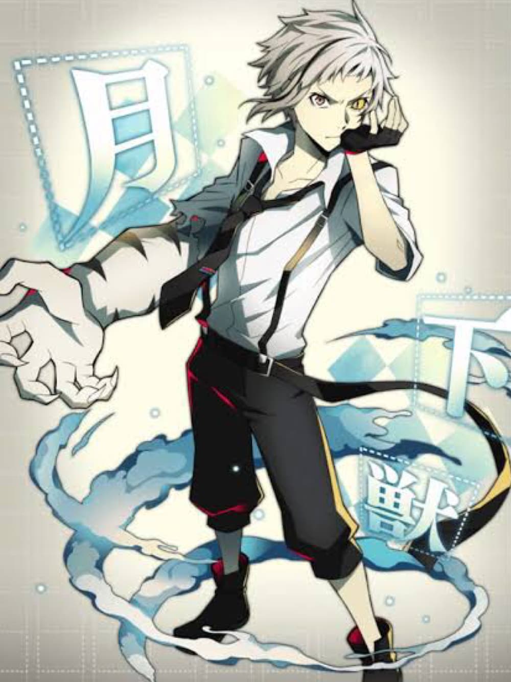 ホワイト系のシャツ/ブラウス、ブラック系のスラックス、ブラック系のブーツを着用したメンズの秋コーディネートの2枚目の写真