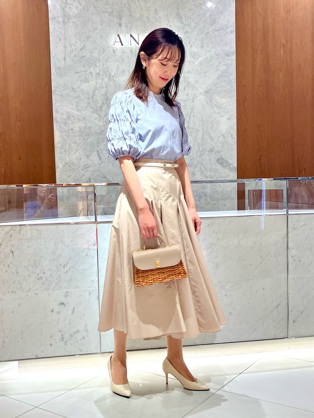 Eternal Line 2025】ジョーゼットカラミラッフル ブラウス|ANAYI OFFICIAL ONLINE STORE｜アナイ 公式サイト ANAYI アナイ　ジョーゼットブラウス