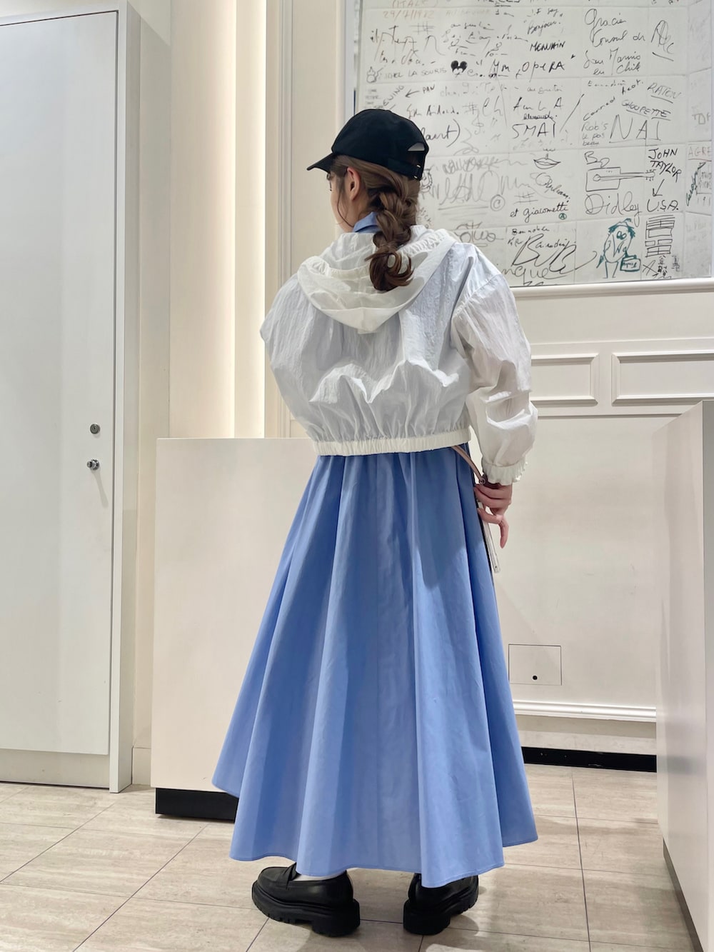 To b. by agnes b. シャツワンピース ブルー 36 To b. by agnès b.(agnès b. Japan Inc.)｜To b. by agnes b.の
