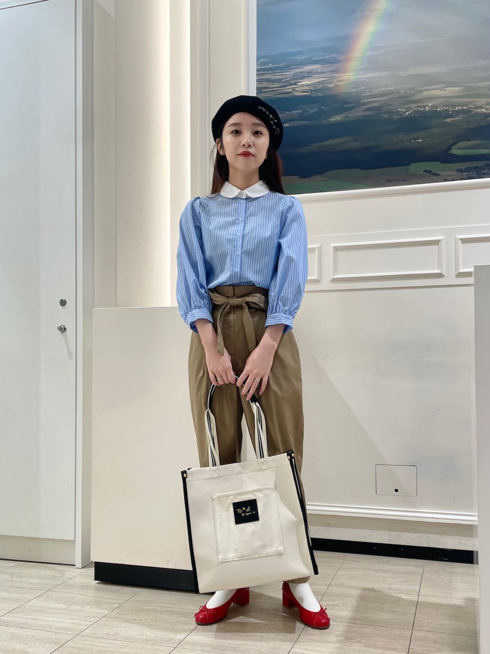 【新品】agnes b.今期新作14,300円 アニエス自筆メッセージ刺繍ベレー agnes b. - 【新品】agnes b.今期新作14,300円 アニエス自筆