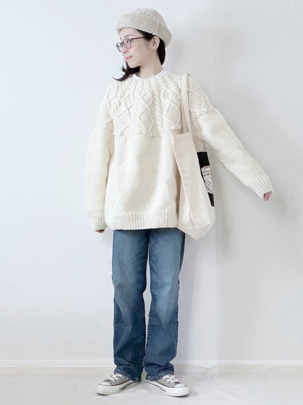 zua.さんの「[HALO COMMODITY/ハロ コモディティー] KUNA ボアフリースキャップ（halo commodity）」を使ったコーディネートの2枚目の写真