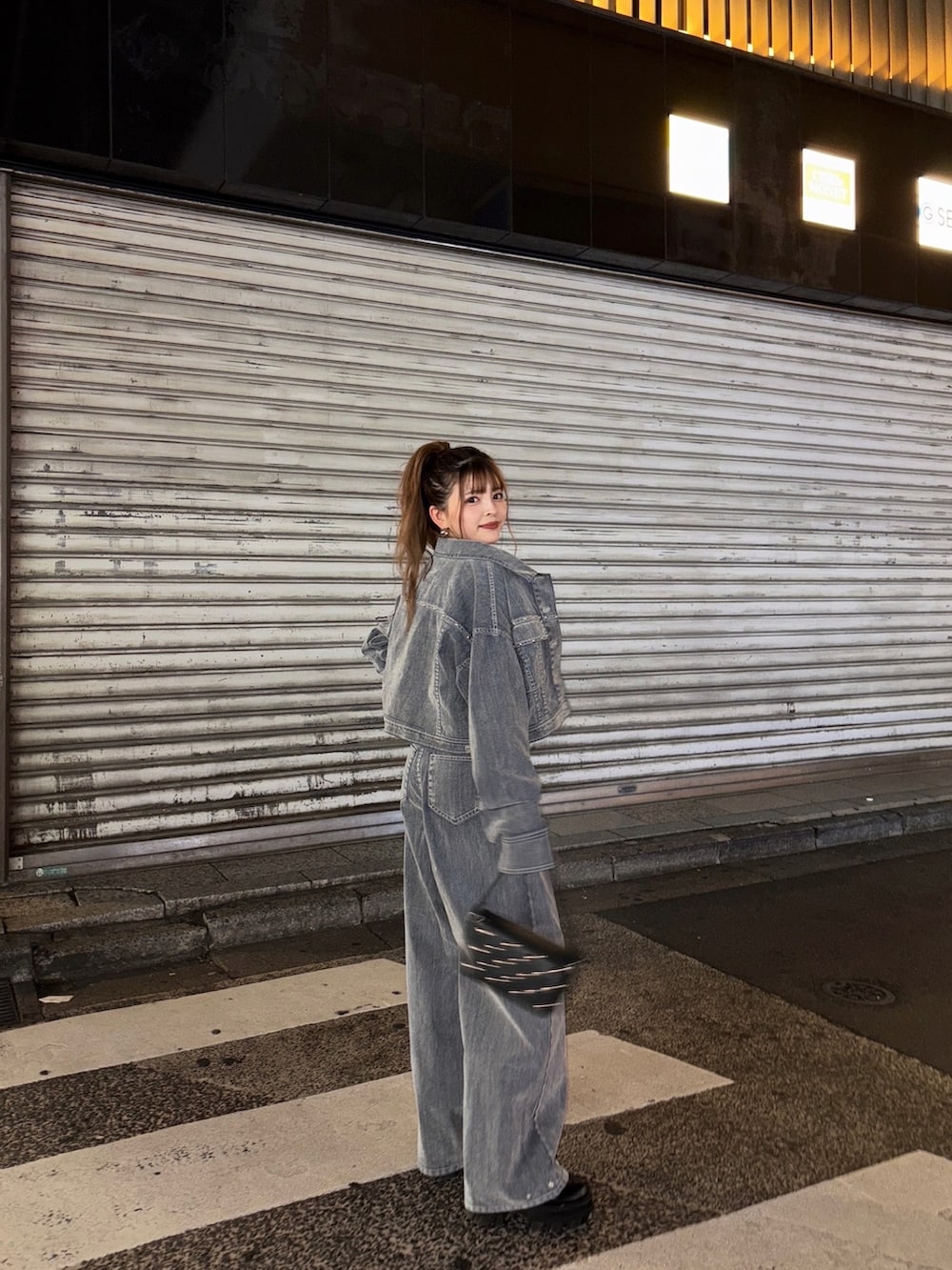 MURUA フロッキーデニムジャケット ボルドー お値下げ可能◎ ムルーア