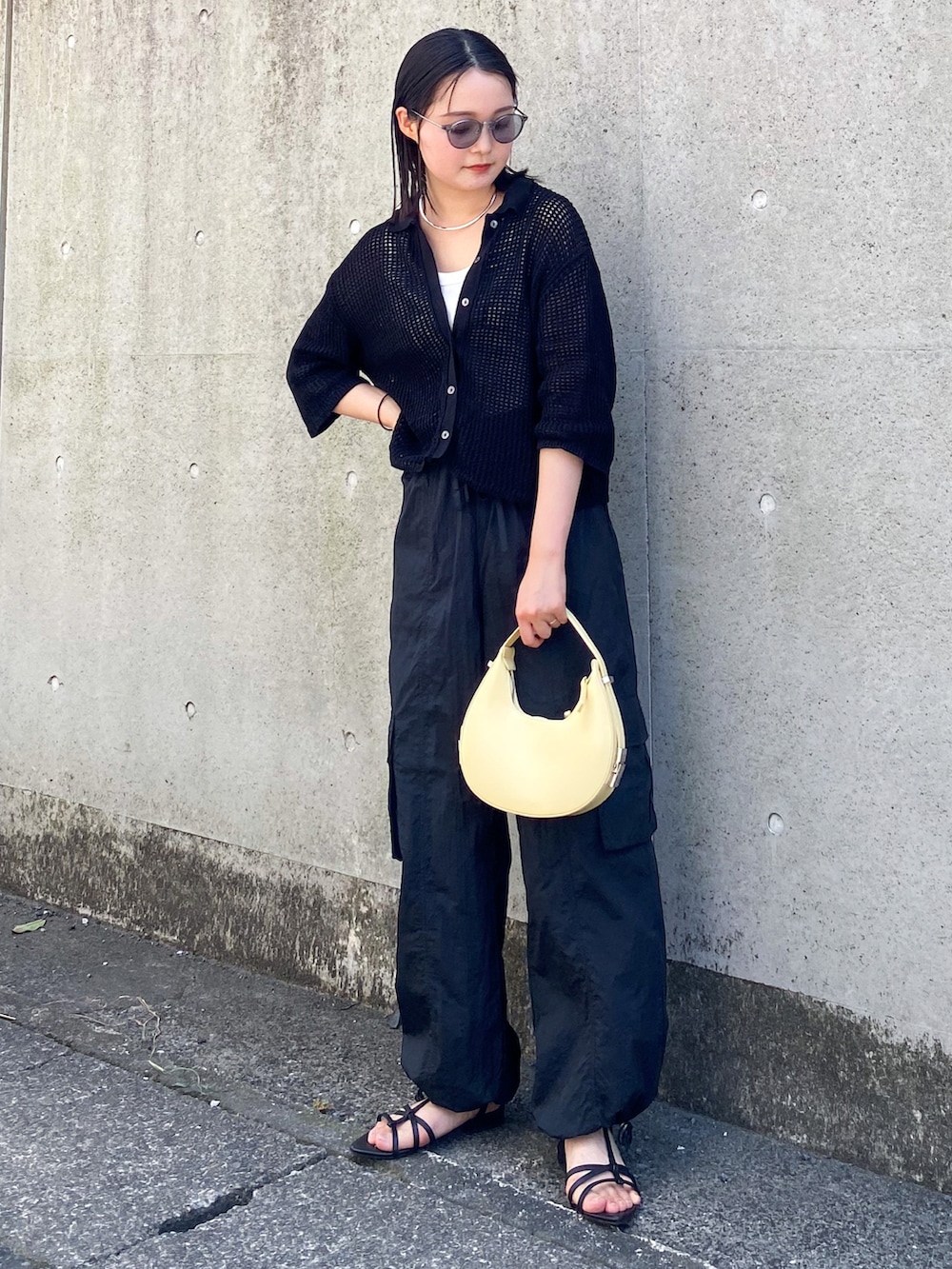 【ほこり】ローズボンボンコーデ P ファントムレディーコーデのみ買取 ◎ pearn0｜LOWRYS FARMのカーディガン/ボレロを使った夏コーディネート