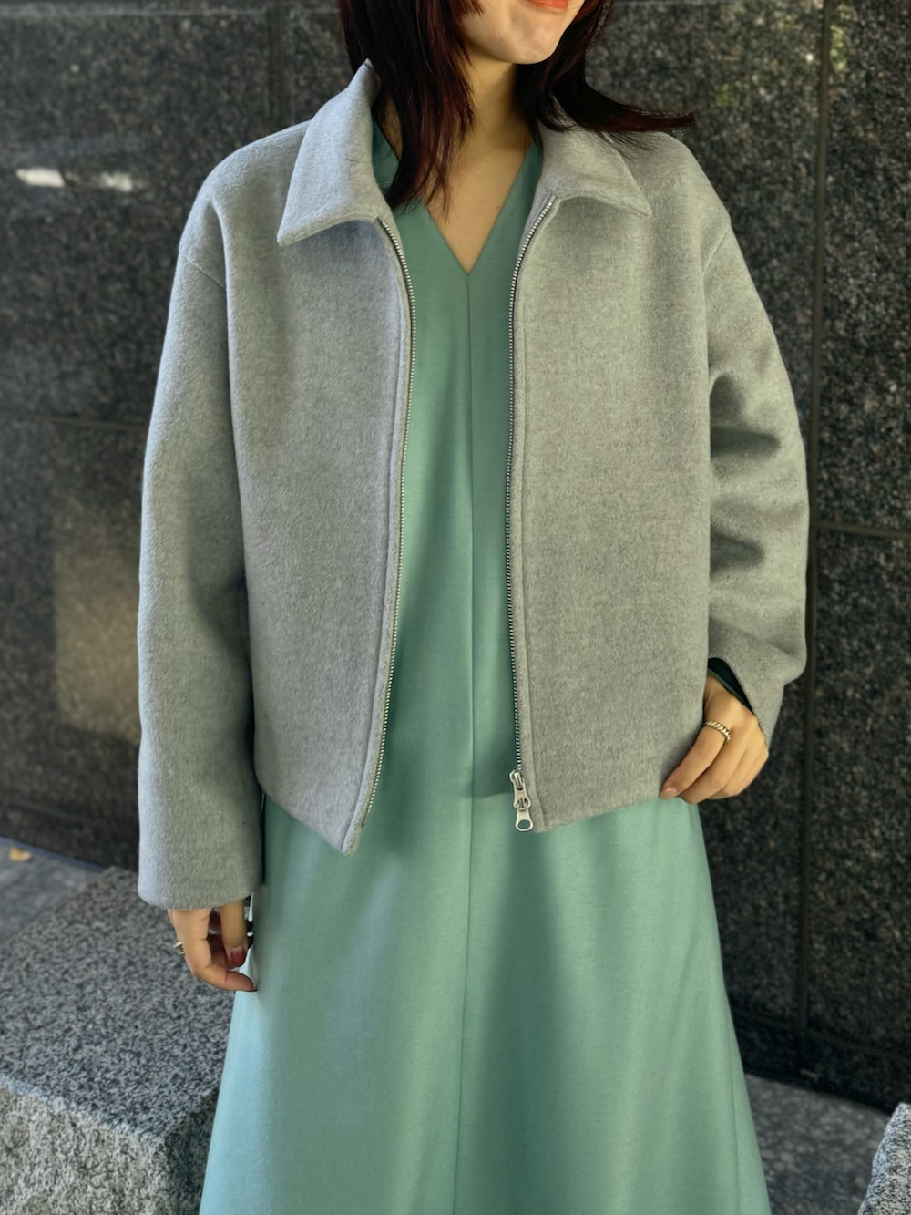 Takagi.Yさんの「ジーロンラムドリズラーブルゾン（allureville）」を使ったコーディネートの3枚目の写真