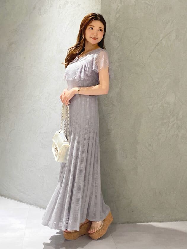 「選抜１」｜「MERCURYDUOのクリアチューブウエッジサンダル（サンダル、その他）」を使った、nayuuさん（レディース・150cm）の夏コーディネートの3枚目の写真