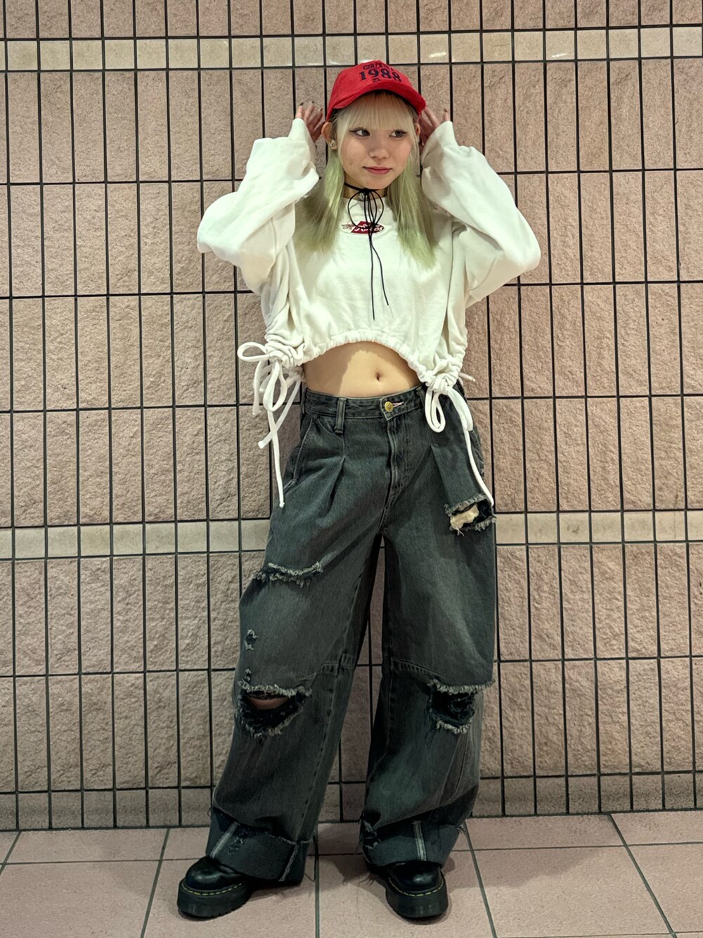 「お出かけコーデ、秋服準備はじめました、jouetie、SOMETHING、POSTOKYO」｜「jouetieのPANEL BALLON WIDE DENIM（デニムパンツ、ブラック系）」を使った、ANJUさん（レディース・153cm）の夏コーディネートの2枚目の写真