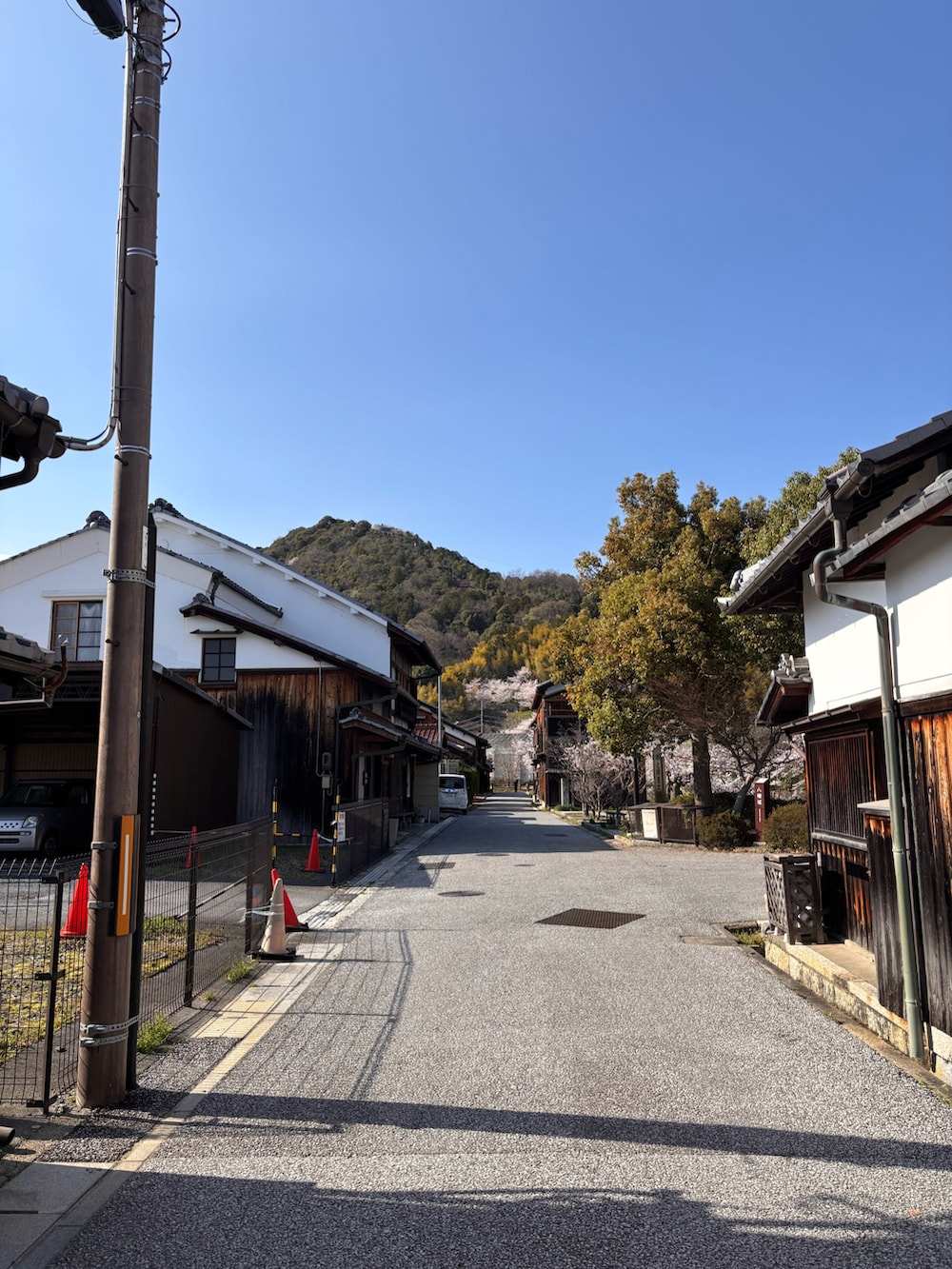 ブラック系のスニーカー、ブラック系のボストンバッグ、ブラック系のミリタリージャケットを着用したレディースの春コーディネートの2枚目の写真