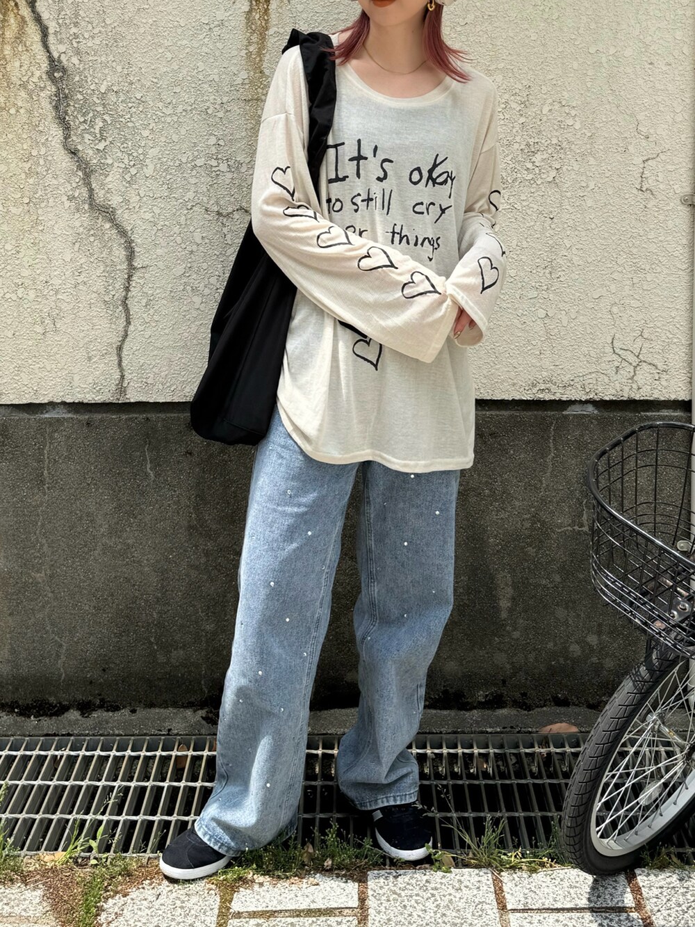 hiromi　アディダス セットアップ グラデーショニット 大きいサイズ 大きいサイズ】グラデーションポンチョニットプルオーバー