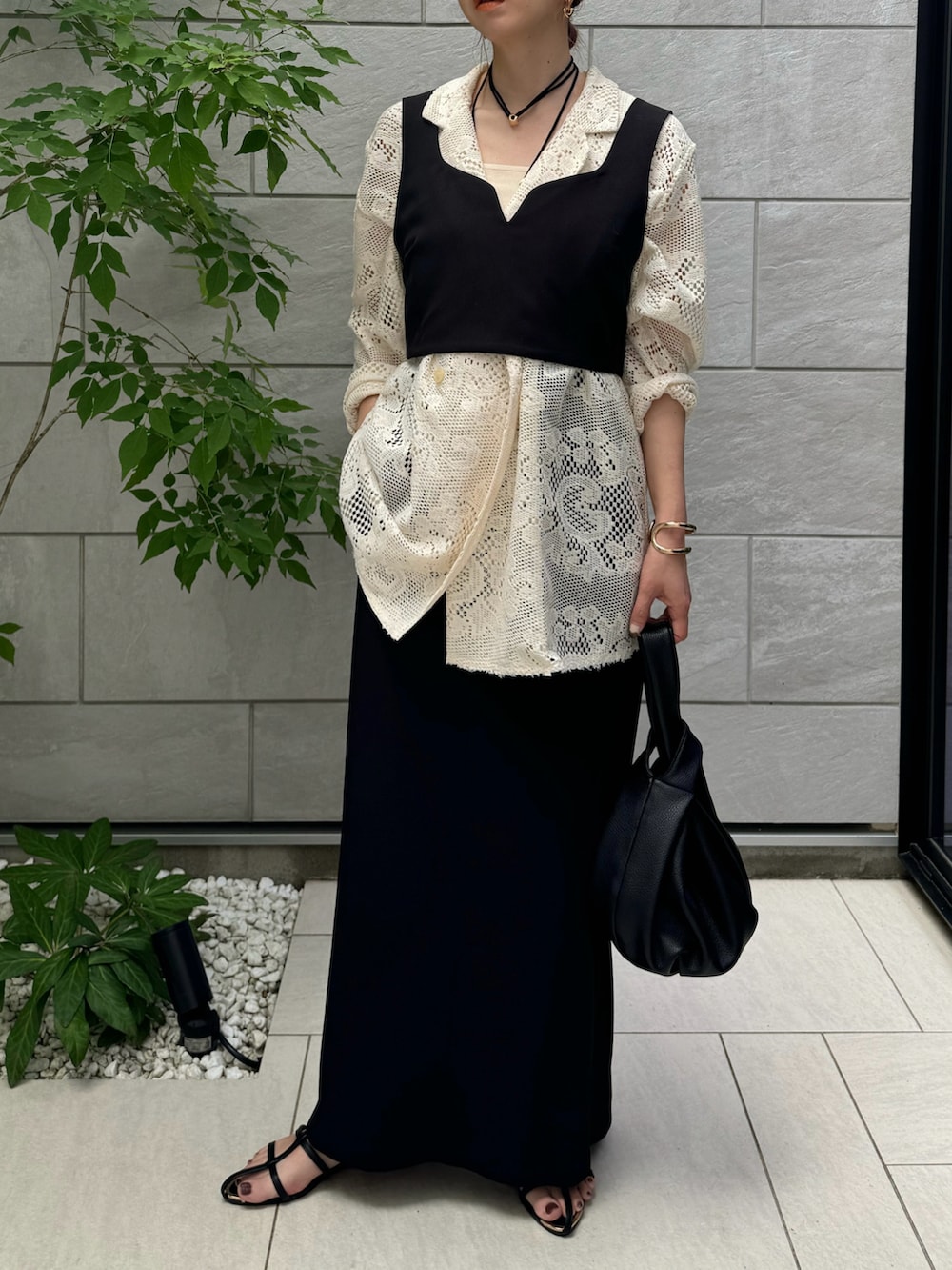 y/m by misato】Vカットビスチェ 10/21(wed) ZOZOTOWNオープンの @ym  