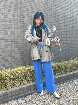 CHECK FLOWER PAPA JACKETを使った人気ファッションコーディネート - WEAR