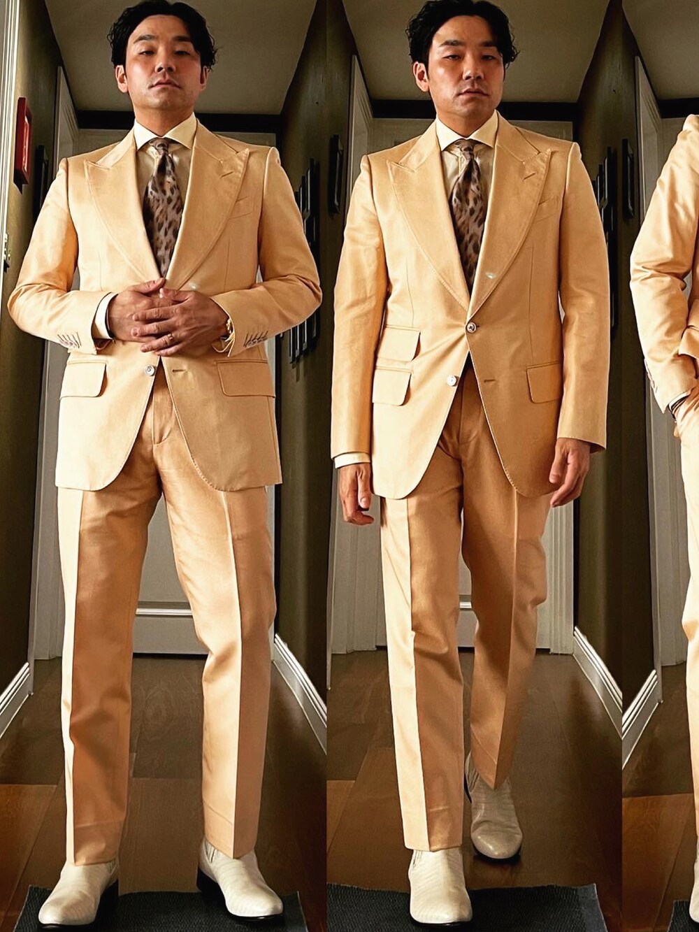 「TOM FORDのアイテム（ネクタイ、その他）」を使った、kennyphkさん（メンズ・170cm）の夏コーディネートの2枚目の写真
