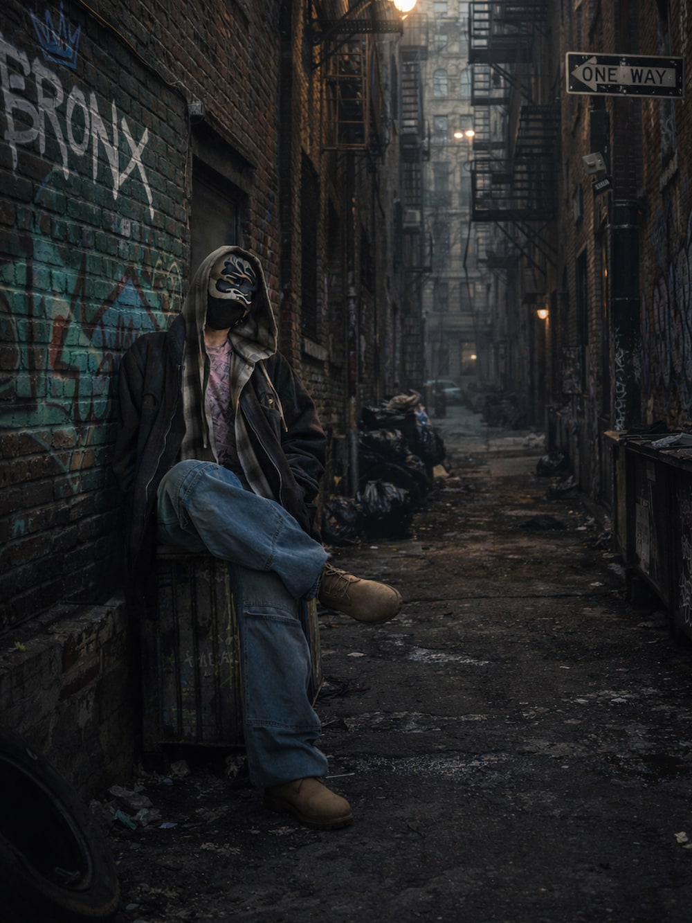 ブラウン系のシャツ/ブラウス、ベージュ系のブーツ、ピンク系のTシャツ/カットソーを着用したメンズの冬コーディネートの2枚目の写真