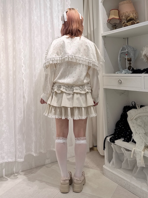 merry jenny　メリージェニー　ハーフチュールZIPスウェット　セット merry jenny（メリージェニー）の「チュールハーフZIPスウェット