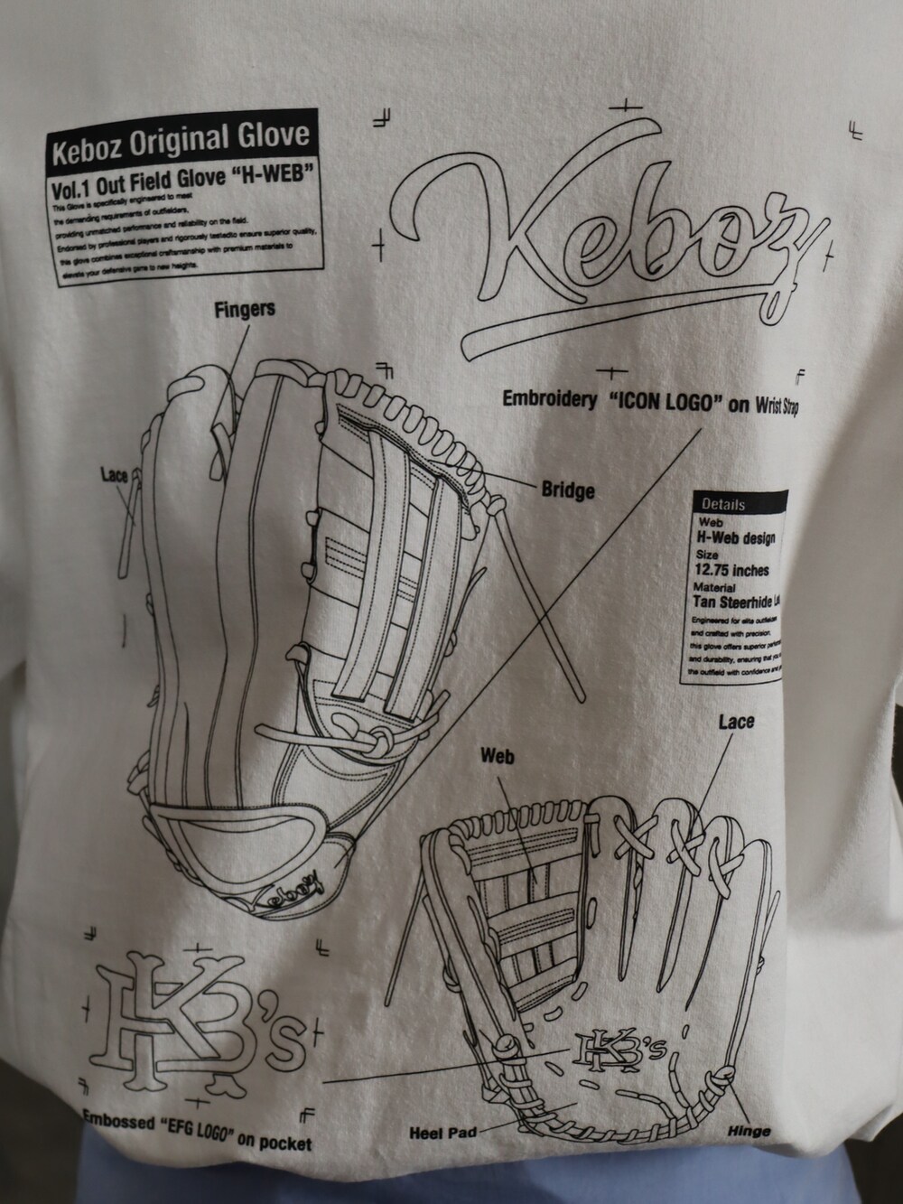 ホワイト系のTシャツ/カットソー、ブラック系のデニムパンツ、ブルー系のキャップを着用したレディースの春コーディネートの5枚目の写真