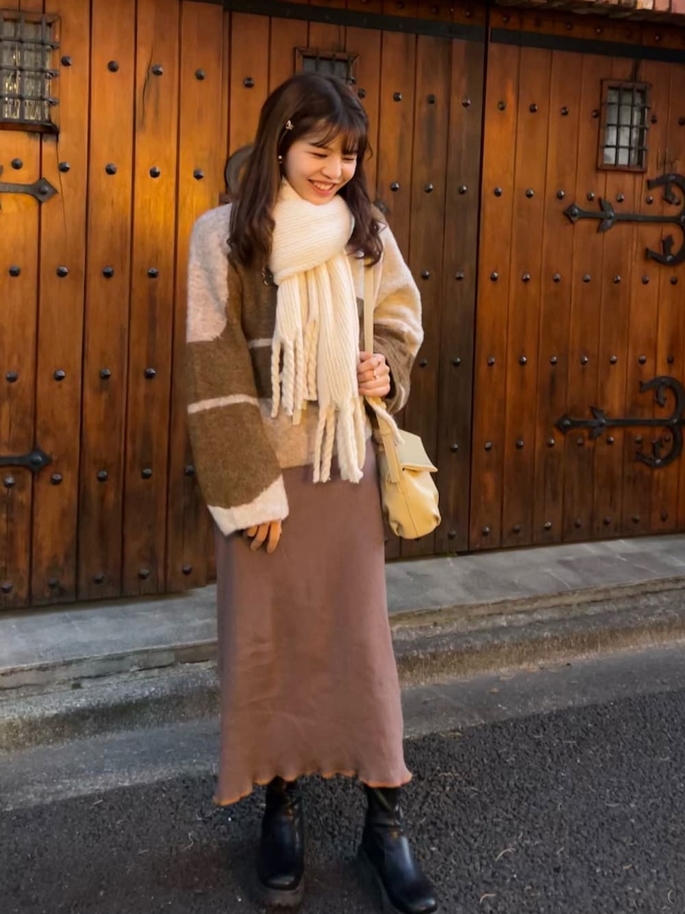 ゆうな｜hinariのニット/セーターを使ったコーディネート - WEAR
