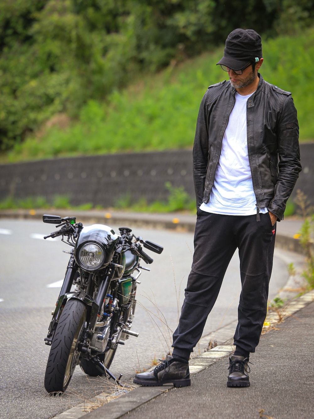 ユニオンジャップ Un angel パンチングレザー ライダースジャケット