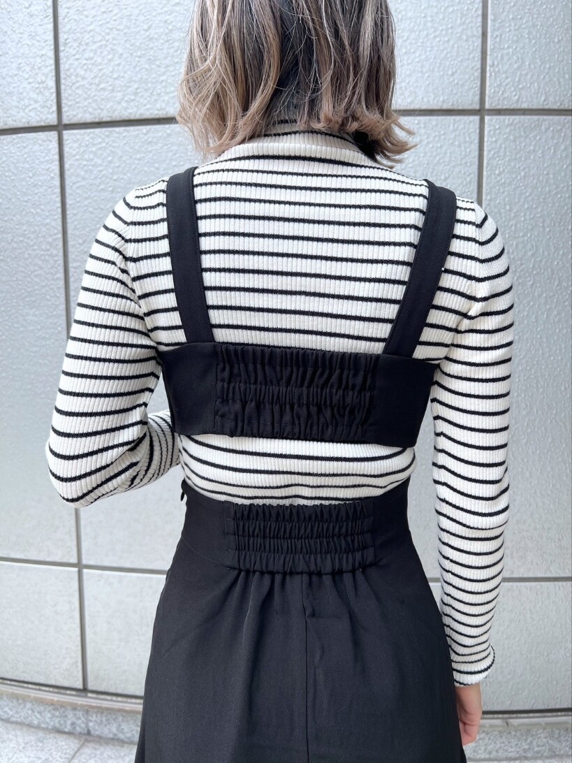 「ワンピース、タートルネック、お出かけコーデ、モノトーン、プチプラ、ロングスカート、ショルダーバッグ、大人かわいい、春服、キレイめ、ファッションを楽しもう、ワントーンコーデ、シンプル、大人コーデ、デイリーカジュアル」｜「FREE'S MARTの◆タートルネックリブニット（ニット/セーター、ホワイト系）」を使った、yukaさん（レディース・160cm）の冬コーディネートの5枚目の写真