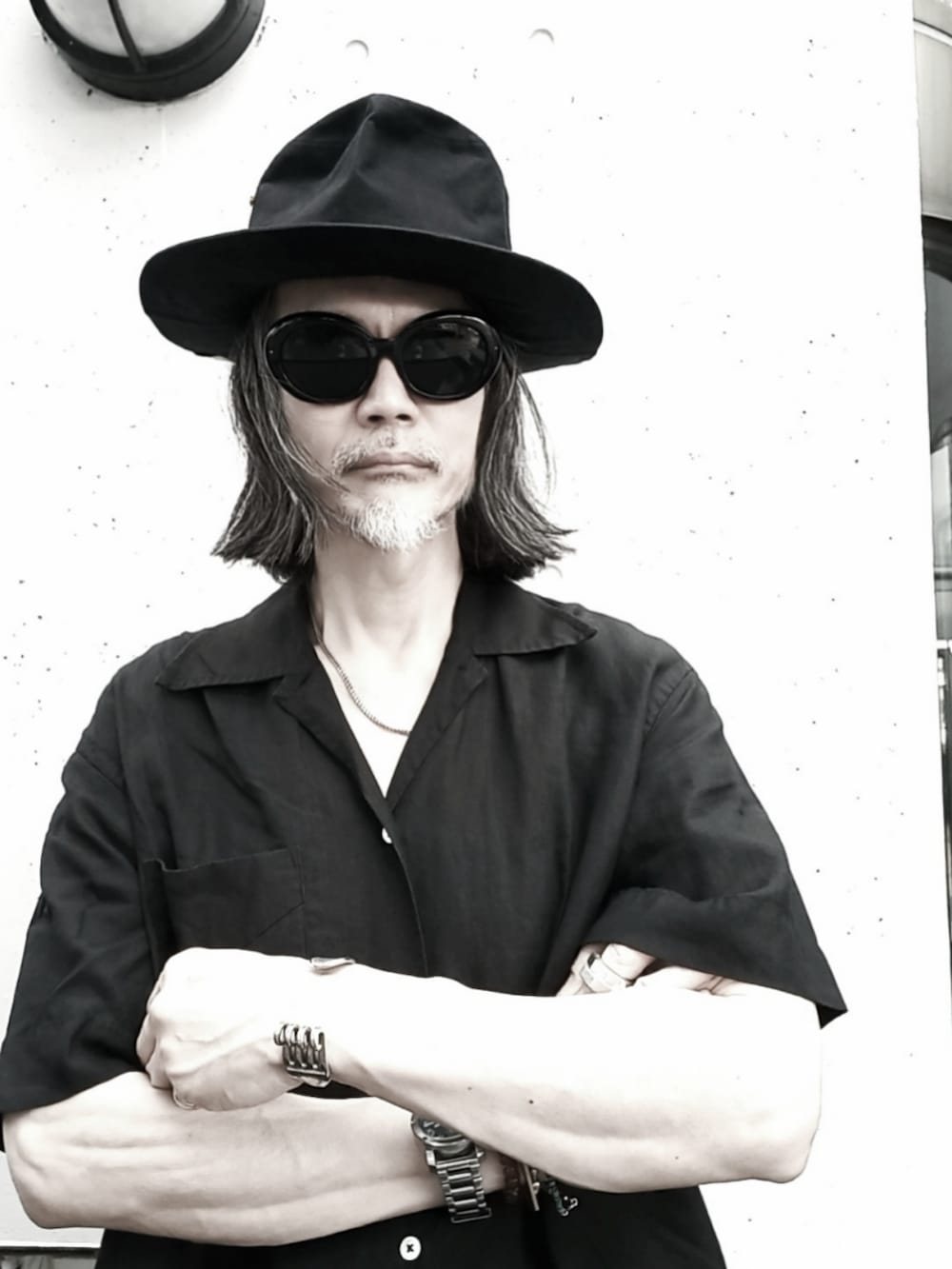 ブラック　カートコバーン　野口強　Traverse　金子眼鏡　グランジ　日本製 ブラック カートコバーン 野口強 Traverse 金子眼鏡 グランジ