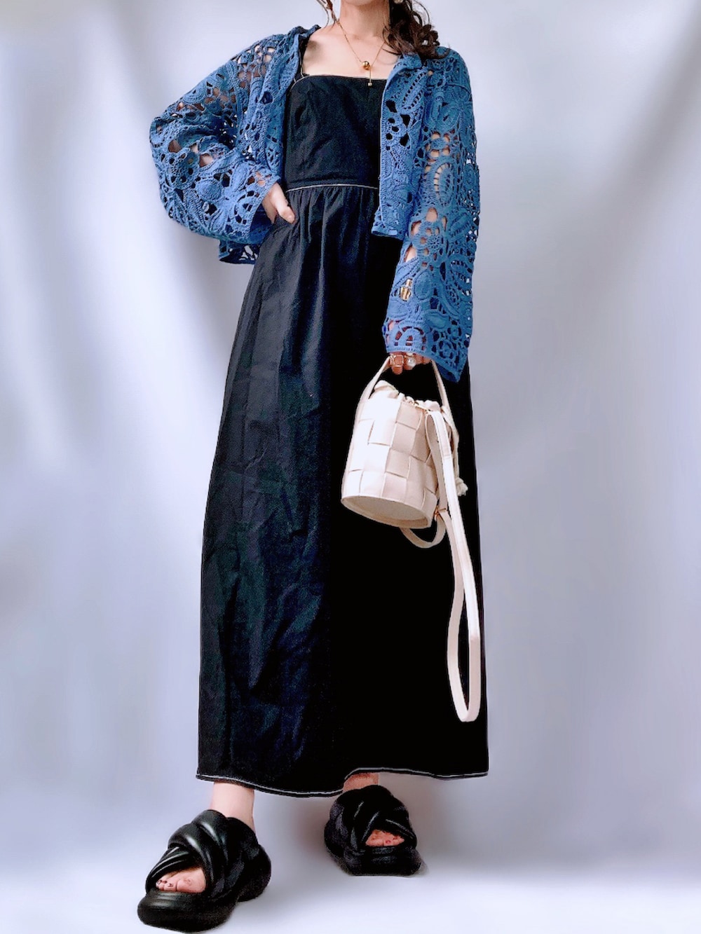 ZARAのカーディガン/ボレロを使った「レーストップス」の人気
