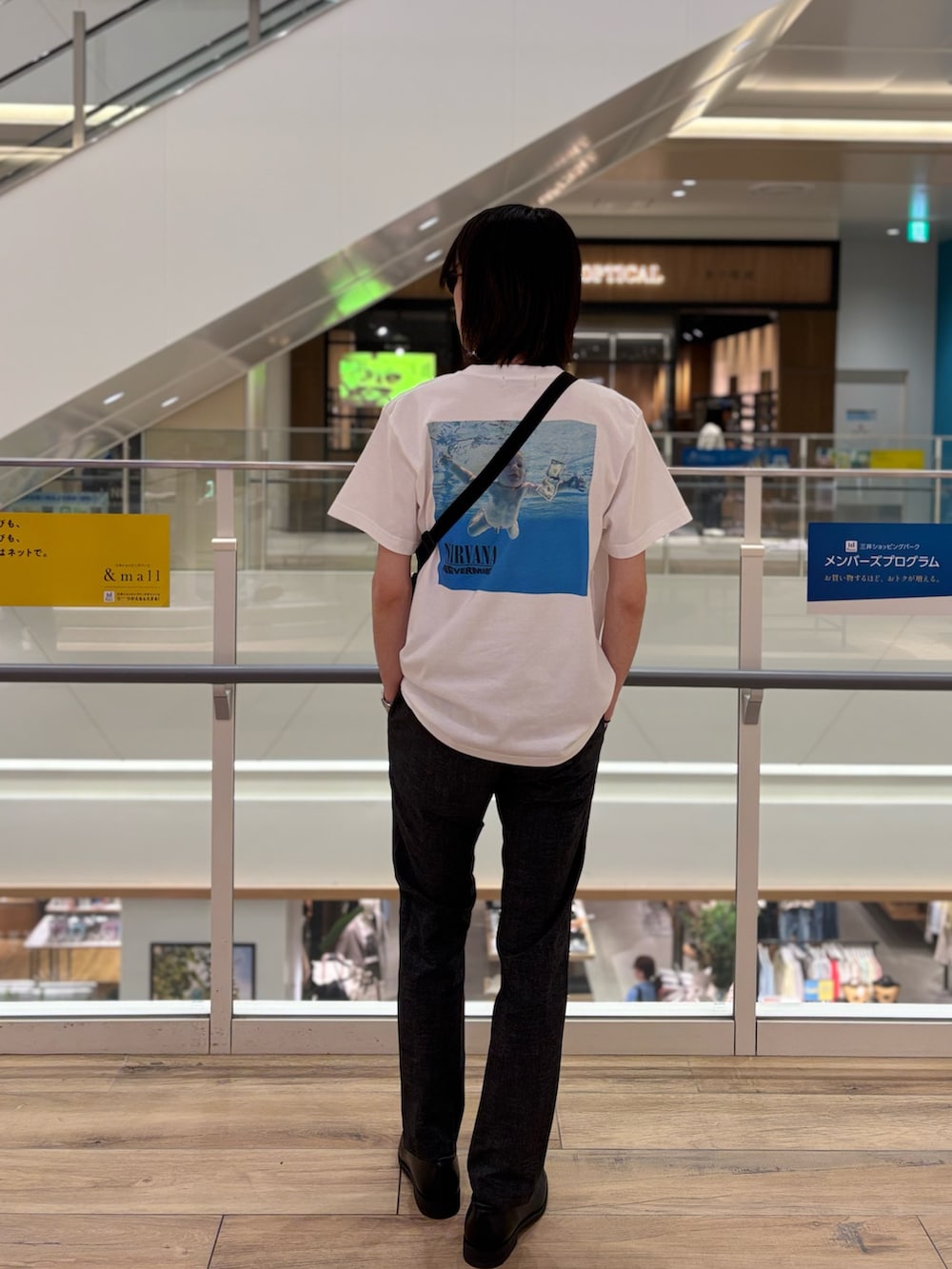 やまだ りさんの「【GOOD ROCK SPEED】別注 NIRVANA / ニルヴァーナ プリントTシャツ 25SS（GOOD ROCK SPEED）」を使ったコーディネートの3枚目の写真