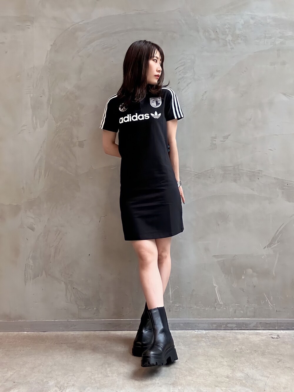 ★人気★ adidas originals フットボールスウェットワンピ ✨人気完売品✨】アディダス フットボールワンピース adidas
