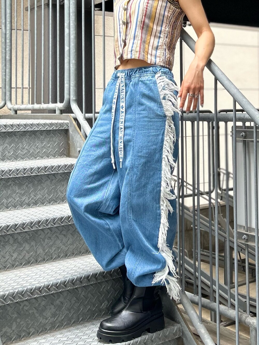adidas Originals × KSENIASCHNAIDERデニムパンツ adidas Originals × KSENIASCHNAIDERデニムパンツ adidas