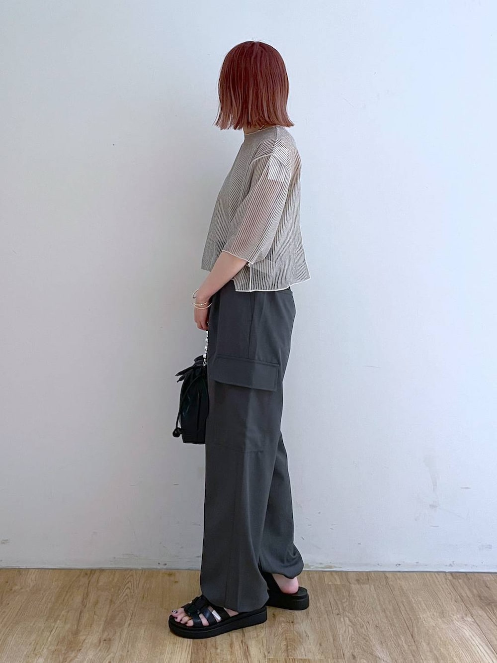 Riiina(LOWRYS FARM 本部)｜LOWRYS FARMのスラックスを使ったコーディネート - WEAR