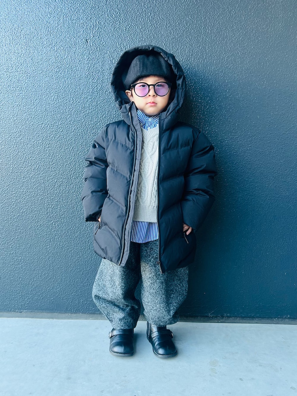 mugu｜ZARA KIDSのダウンジャケット/コートを使ったコーディネート - WEAR