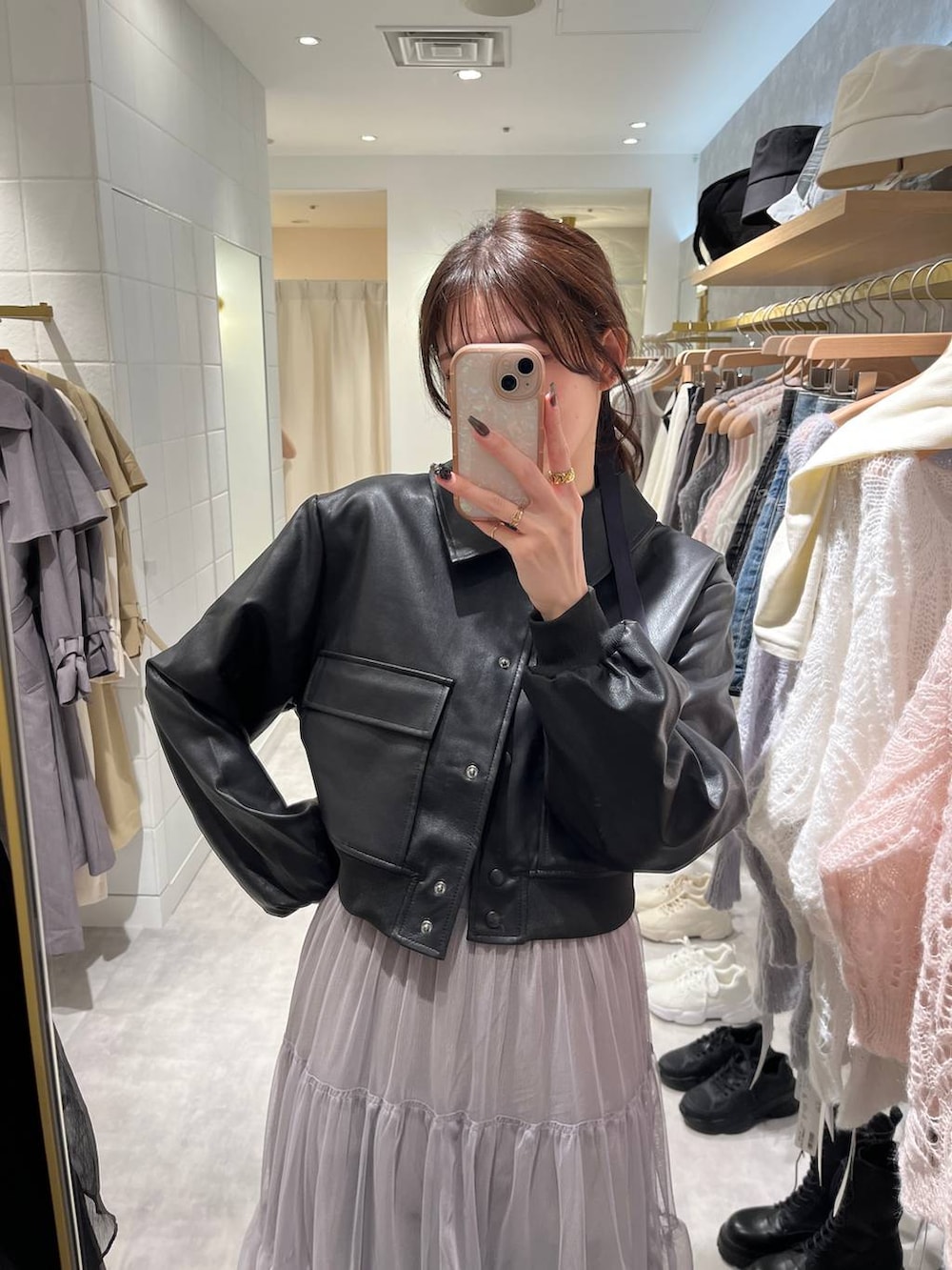 Heatherフェイクレザーショートブルゾン フェイクレザーショート中綿ブルゾン | [公式]ヘザー（Heather）通販