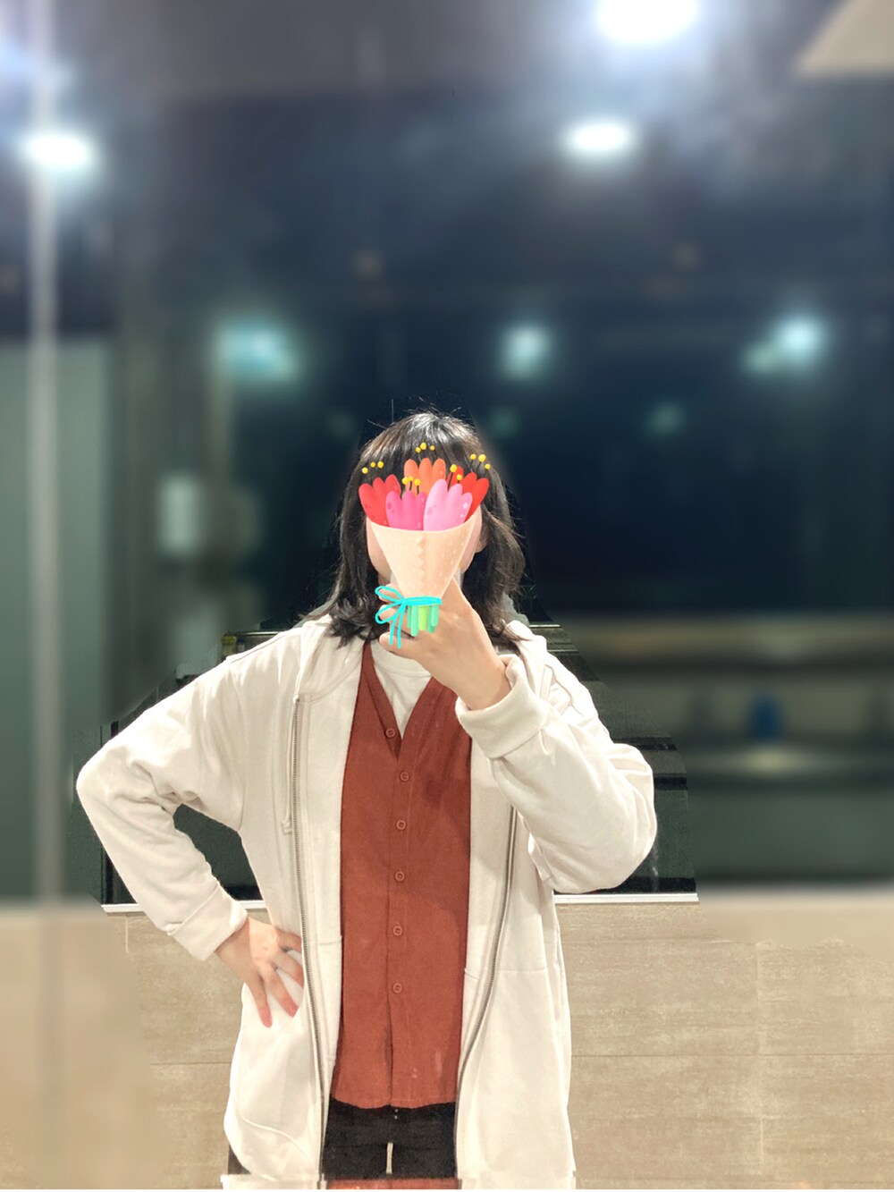「ootd、spring、春コーデ」｜「無印良品の拉鍊連帽外套（ピーコート、グレー系）」を使った、cleankeepさん（レディース・162cm）の春コーディネートの2枚目の写真