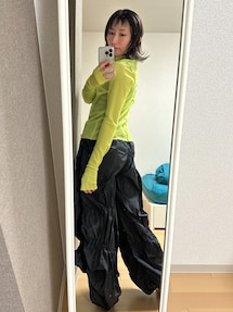 mecre メクル ギャザーボリュームデザインパンツ