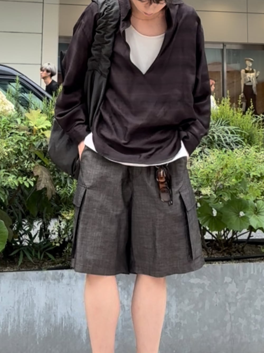ひらひらさんの「SILK TENCEL BORDER VAREUSE（LIDNM）」を使ったコーディネートの2枚目の写真