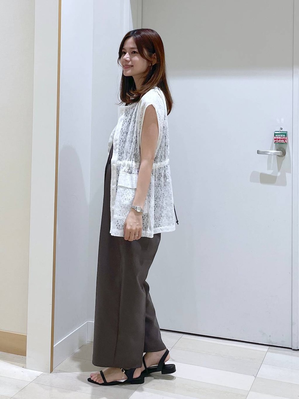 きょんさんの「スペ軽3ROOMショルダー/325957（GLOBAL WORK）」を使ったコーディネートの2枚目の写真