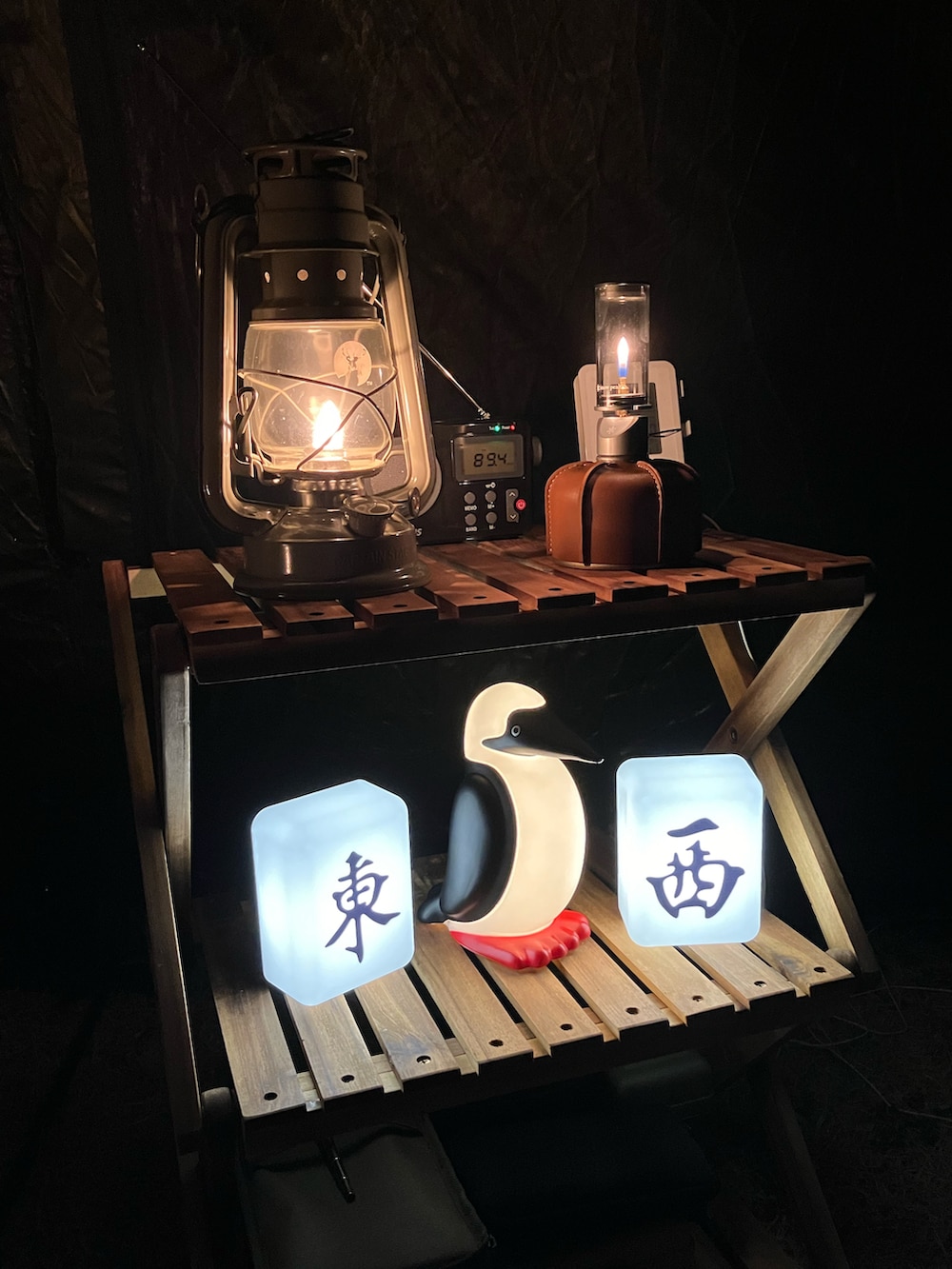 ブラック系のダウンジャケット/コート、ブラック系のその他パンツ、ブラック系のスリッポンを着用したメンズの冬コーディネートの3枚目の写真