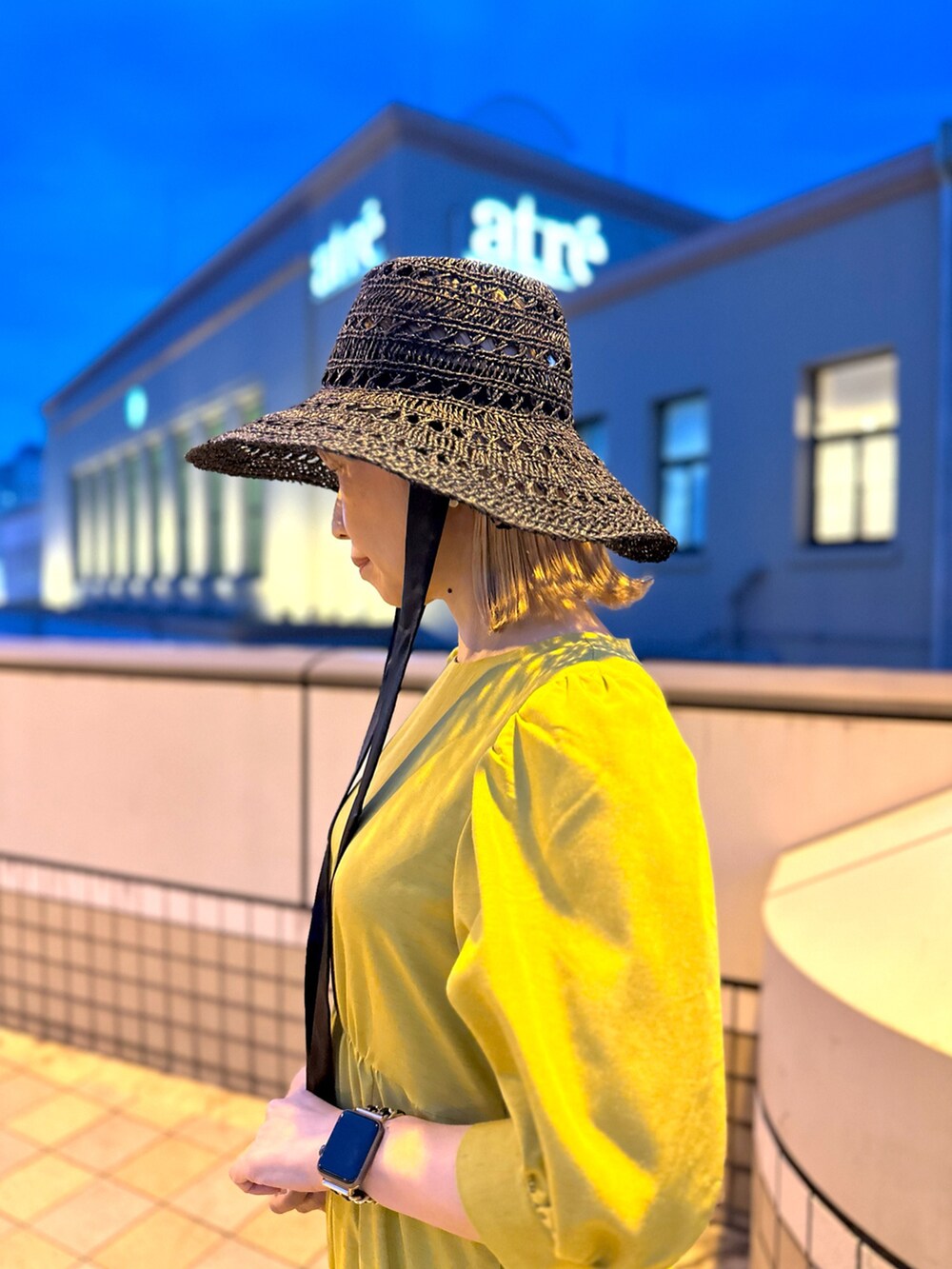 「Te chichiのアイテム(ワンピース/ドレス、イエロー系)」を使った、まさこさん(レディース・157cm)の春コーディネートの3枚目の写真