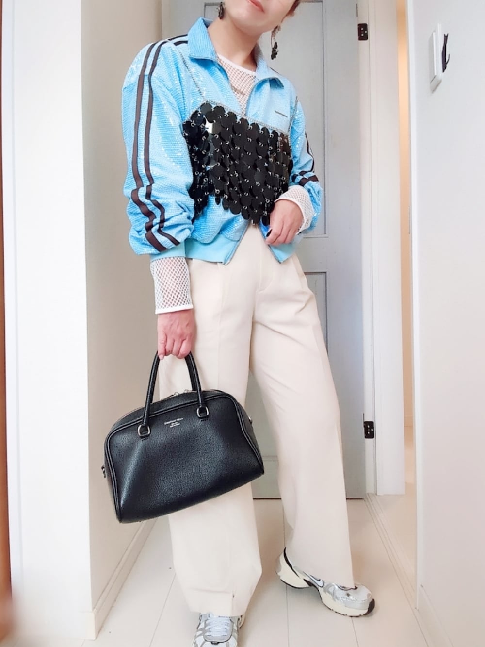 Sequins Side Line Track Jacket/スパンコールサイドライントラック