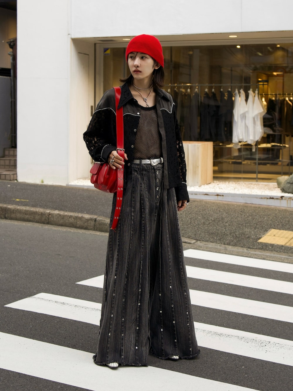 seyto サイズ3 / スタッズピンストライプワイドフレアデニムパンツ seyto（セイト）の「Studs pin stripe wide flare denim pants